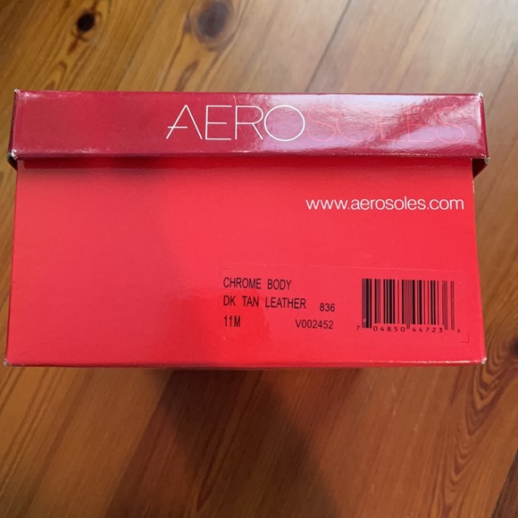 Women’s Dark Tan Leather Wooden Heeled Sandals - Picture 6 of 11